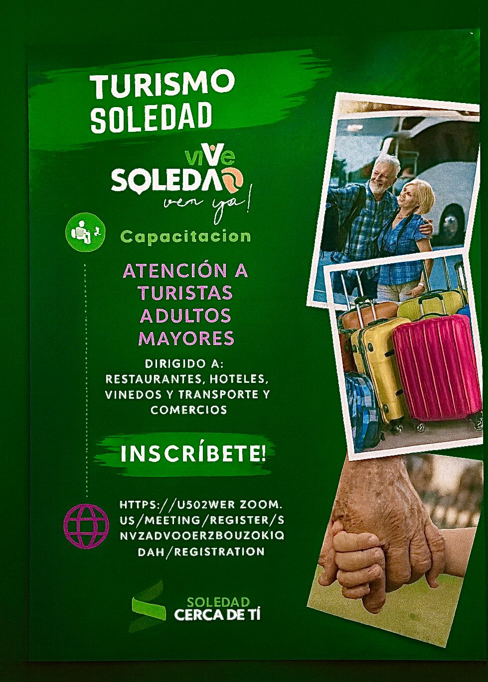 SOLEDAD DE G. S. PROFESIONALIZARÁ LA ATENCIÓN TURÍSTICA  PARA ADULTOS MAYORES CON CAPACITACIÓN&nbsp;GRATUITA