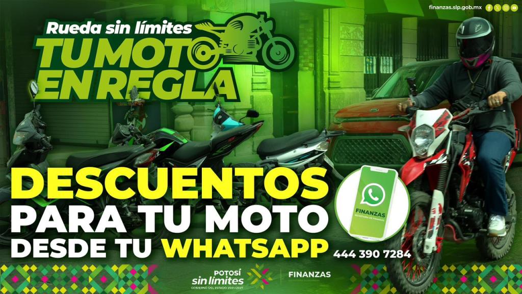 INVITAN A REGULARIZAR MOTOCICLETAS A TRAVÉS DE&nbsp;WHATSAPP