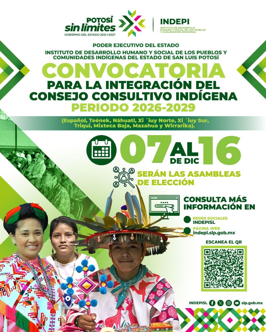 GOBIERNO ESTATAL CONVOCA A ELECCIÓN DEL CONSEJO CONSULTIVO&nbsp;INDÍGENA