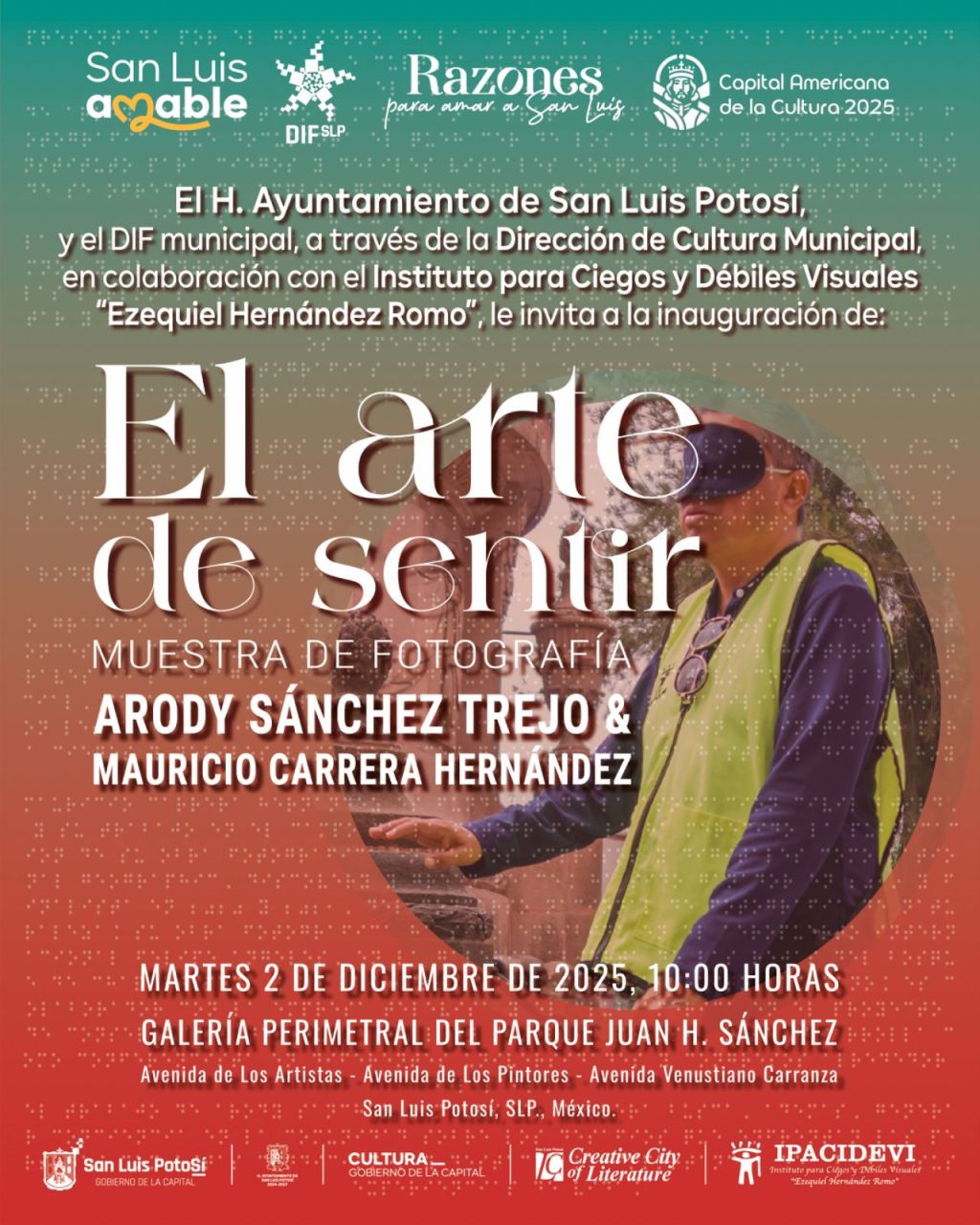 “El arte de sentir”: exposición fotográfica que visibiliza el trabajo del IPACIDEVI será inaugurada en la Galería Perimetral del Parque Juan H.&nbsp;Sánchez.
