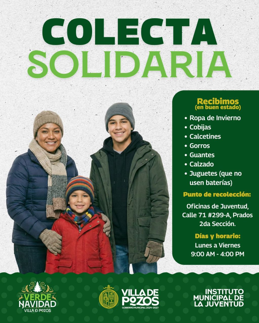 APOYO A FAMILIAS VULNERABLES EN VILLA DE&nbsp;POZOS