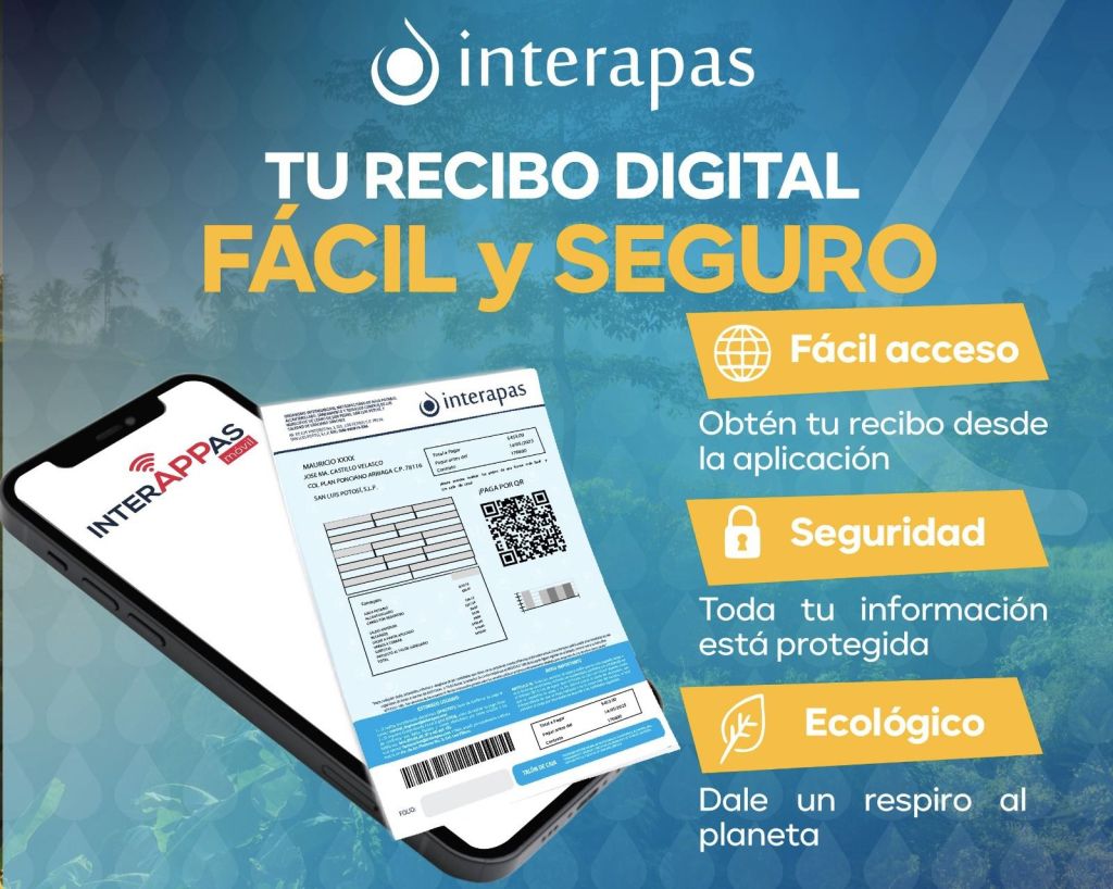 Más 40 mil usuarios aprovechan el recibo digital de&nbsp;Interapas