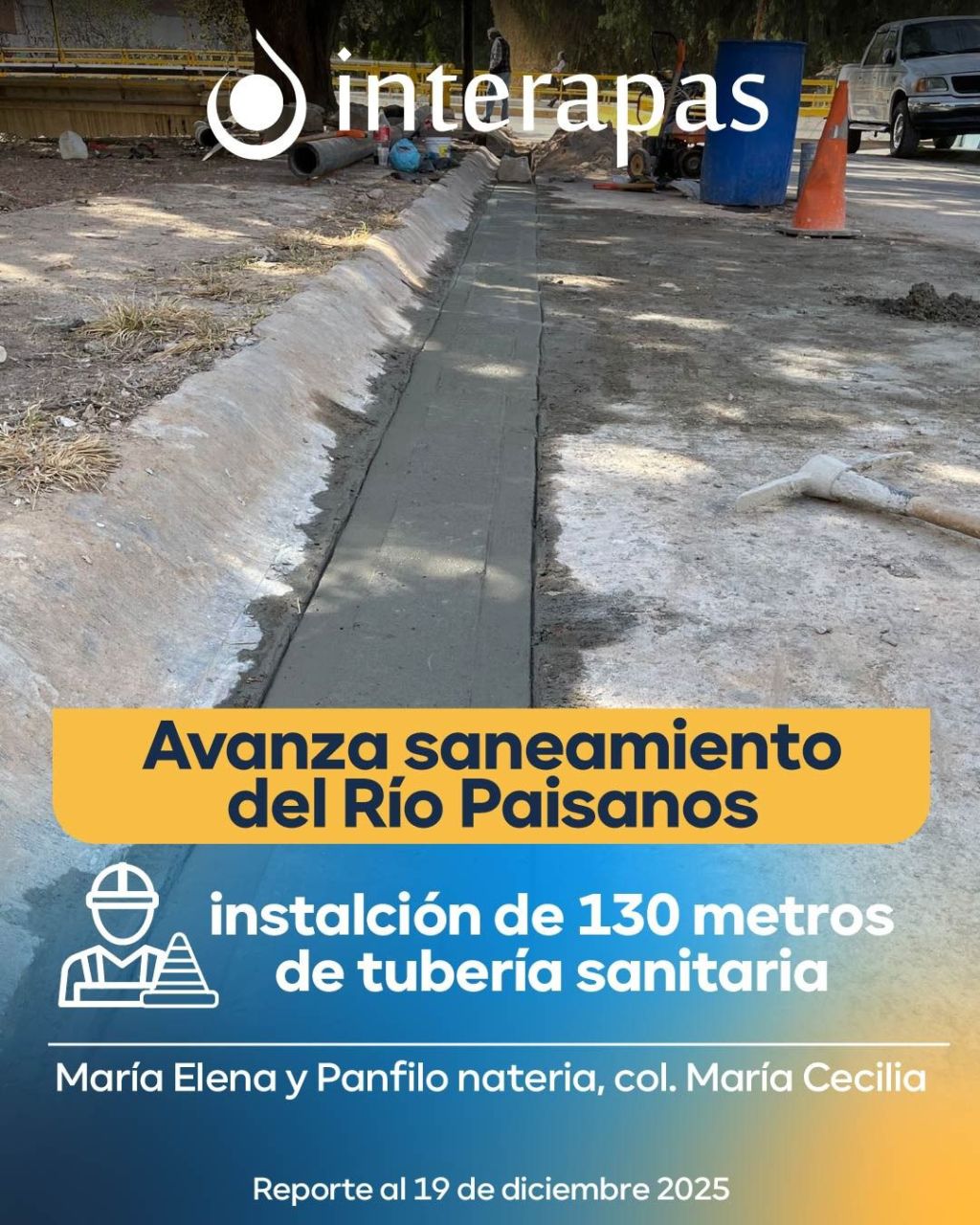 Saneamiento del río Paisanos avanza con nueva línea&nbsp;sanitaria