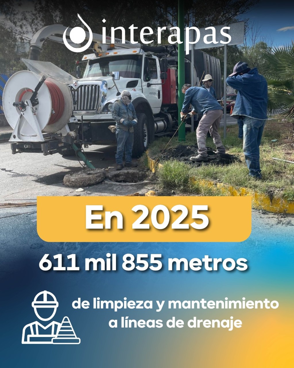 En el 2025 Interapas extrae más de mil toneladas de residuos en&nbsp;drenajes
