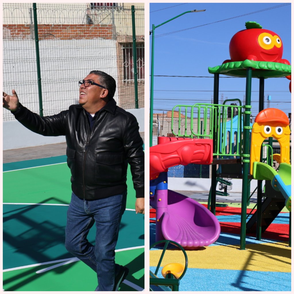 JUAN MANUEL NAVARRO ENTREGA REHABILITACIÓN DEL PARQUE URBANO PLAZA LOS HUASTECOS EN HOGARES FERROCARRILEROS.