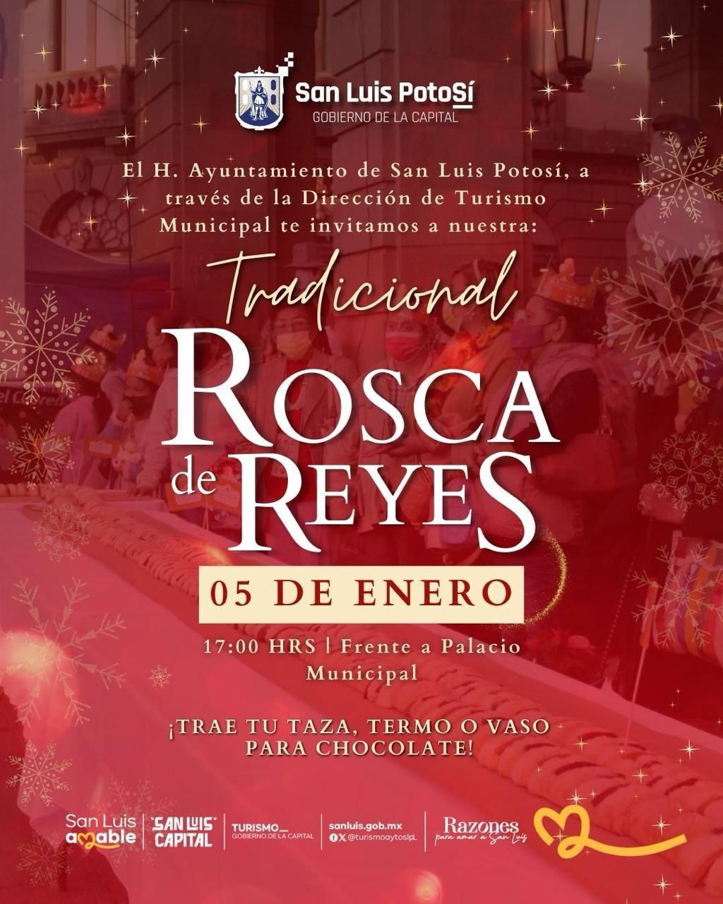 Ayuntamiento de San Luis Capital invita a familias a celebrar el Día de Reyes en el Centro Histórico