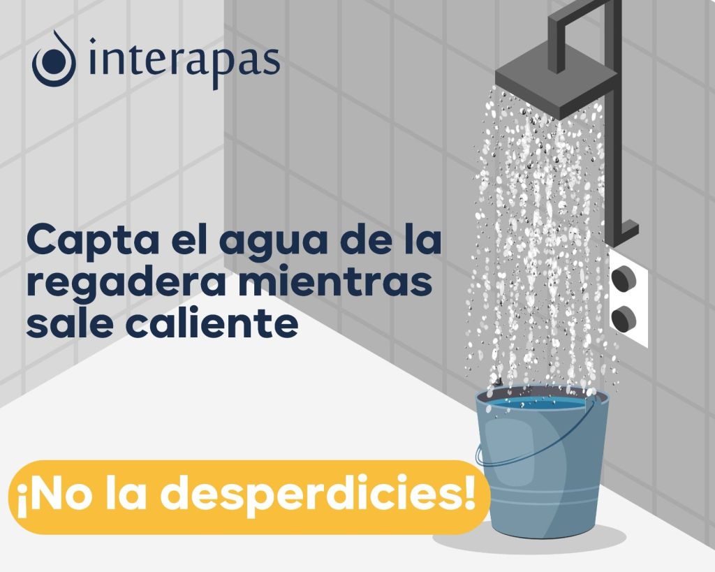 En temporada de frío, Interapas llama al cuidado del agua en la ducha