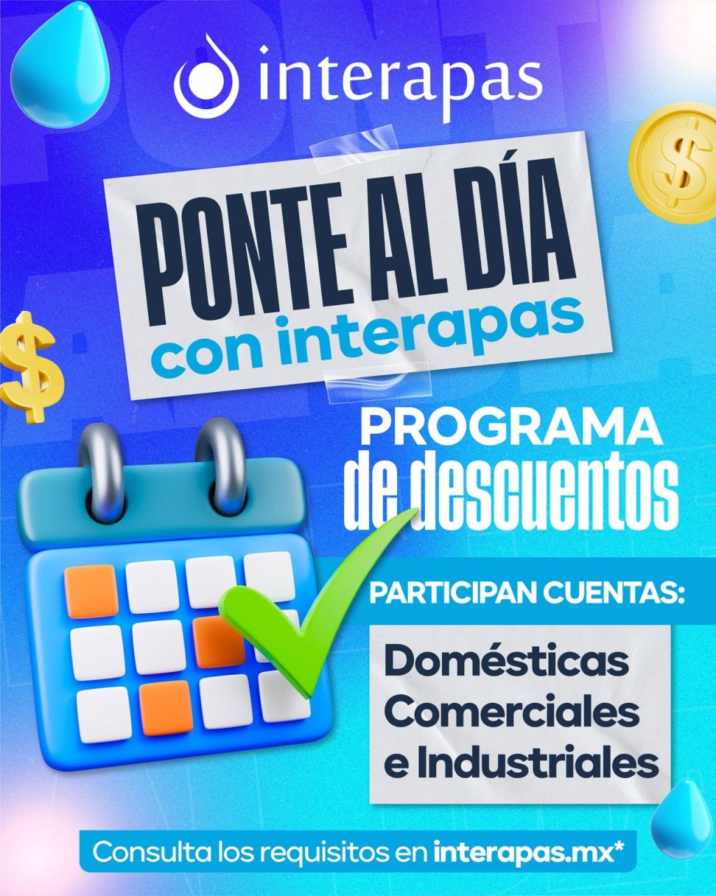 Usuarios aprovechan los beneficios del programa “Ponte al día con INTERAPAS” para regularizar su&nbsp;servicio