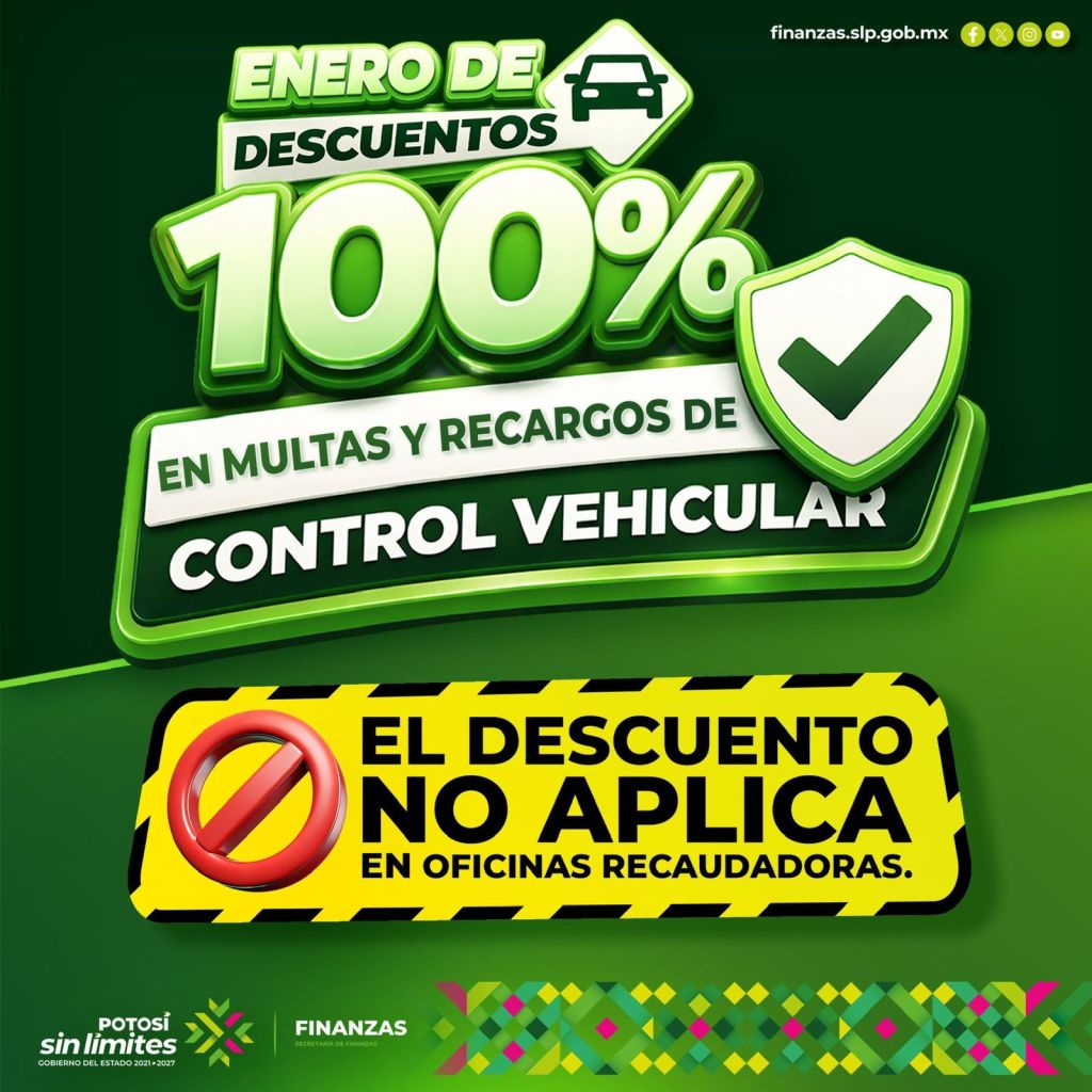 DESCUENTO EN MULTAS DE CONTROL VEHICULAR SOLO APLICA EN LÍNEA Y&nbsp;BANCOS