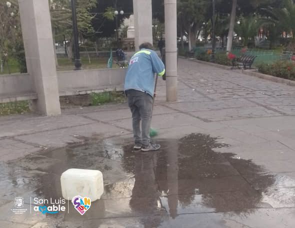 UGCH refuerza limpieza y mantenimiento de la Alameda en coordinación con Gestión Ecológica