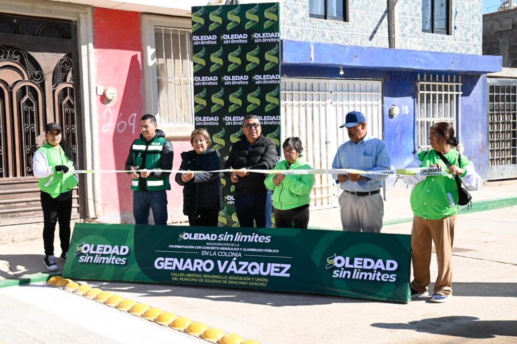 JUAN MANUEL NAVARRO RESCATA LA COLONIA GENARO VÁZQUEZ CON CALLES PAVIMENTADAS Y ARRANQUE DE&nbsp;OBRA