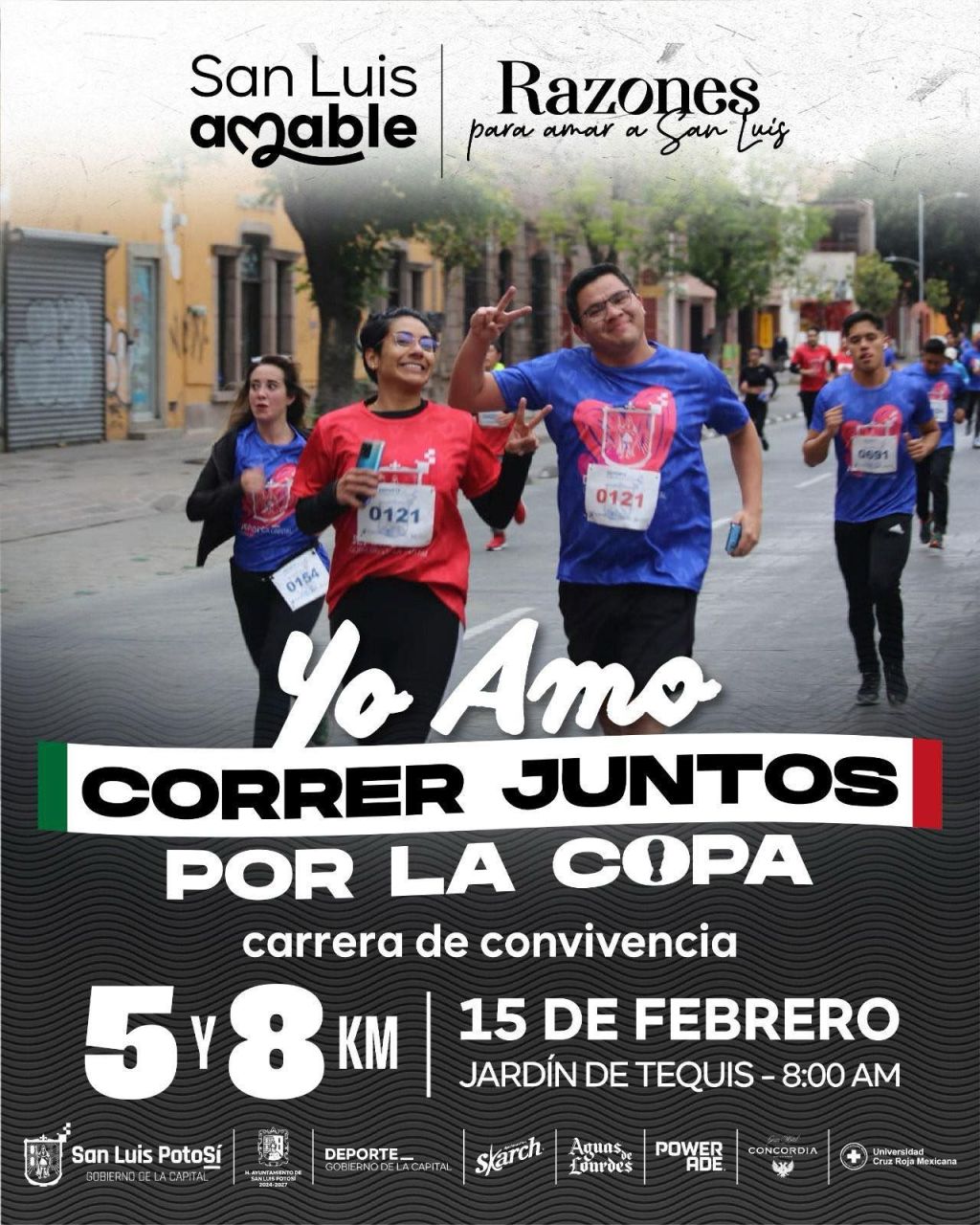 Iniciaron los registros para la carrera atlética “Yo Amo Correr Juntos por la Copa” a realizarse el 15 de&nbsp;febrero