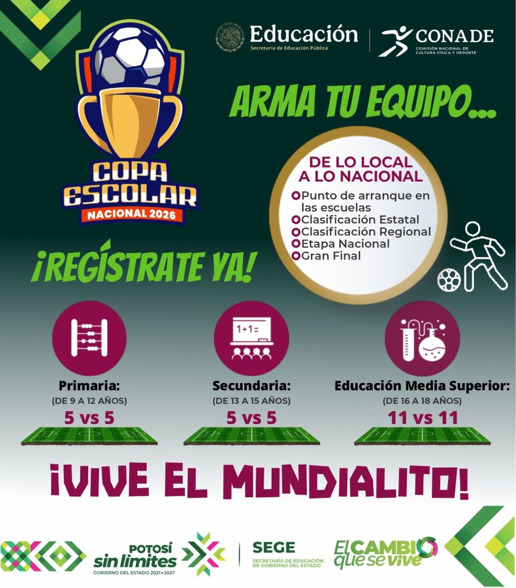 SAN LUIS POTOSÍ IMPULSA EL DEPORTE ESCOLAR Y EL TALENTO&nbsp;JUVENIL