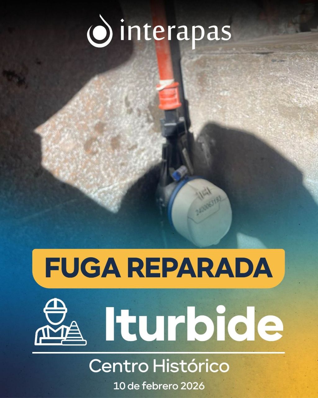 Certera intervención de Interapas en fuga del Centro&nbsp;Histórico