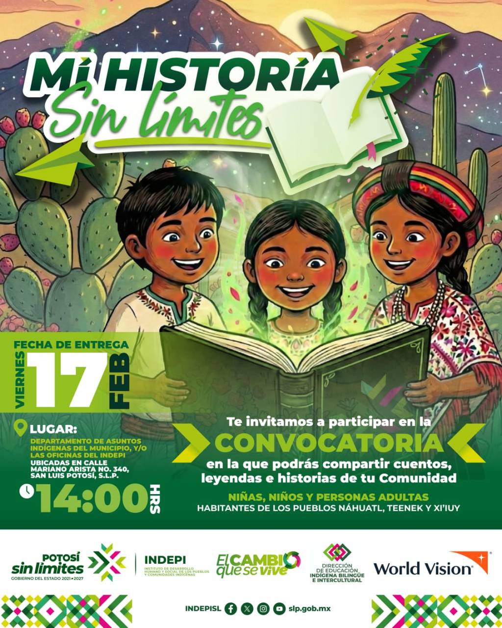 SAN LUIS IMPULSA PARTICIPACIÓN EN CERTAMEN SOBRE TRADICIÓN ORAL&nbsp;INDÍGENA