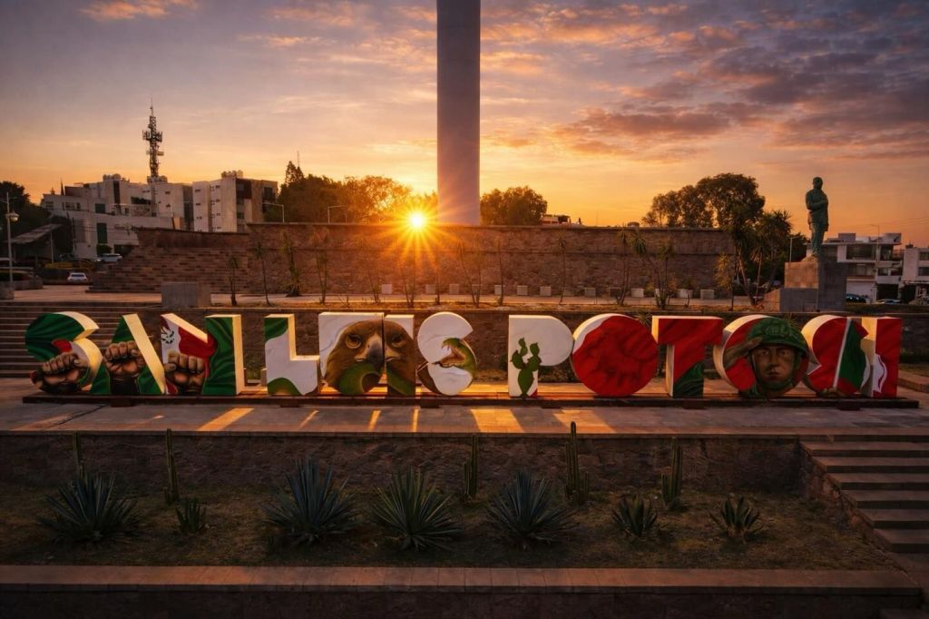Renueva Gobierno de la Capital imagen de las letras monumentales en Asta Bandera en honor a&nbsp;México