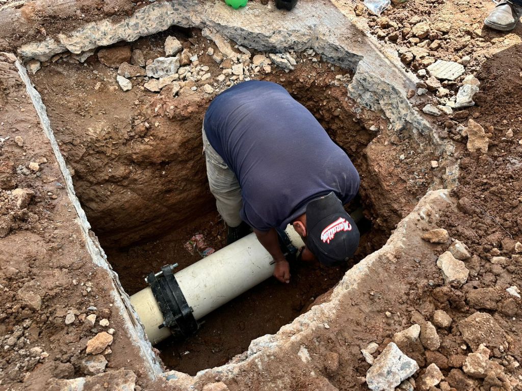 Interapas concluye reparación de fuga en Martínez de la&nbsp;Vega