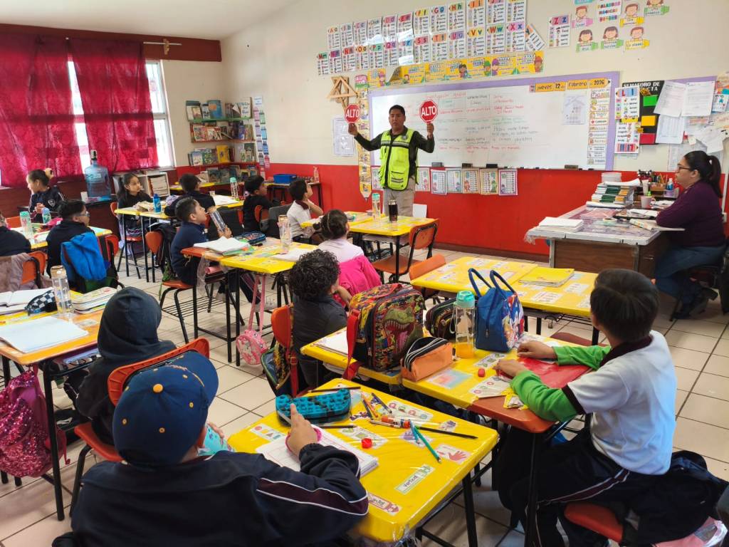 VILLA DE POZOS IMPLEMENTA “PATRULLA ESCOLAR” PARA FORTALECER LA SEGURIDAD&nbsp;VIAL