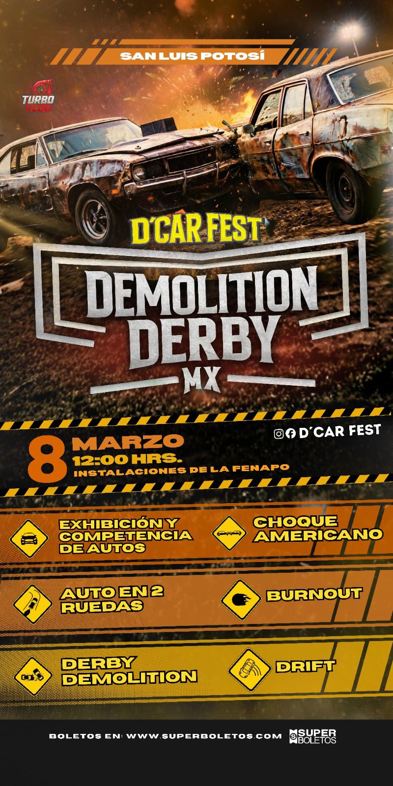 DEMOLITION DERBY MX LLEGA A LA FENAPO CON EMOCIONES SIN&nbsp;LÍMITES
