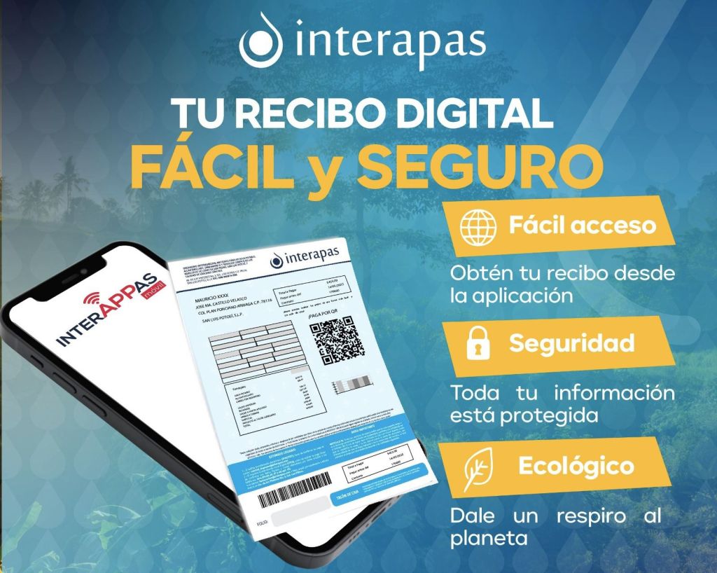 Recibo digital de Interapas supera los 47 mil&nbsp;usuarios