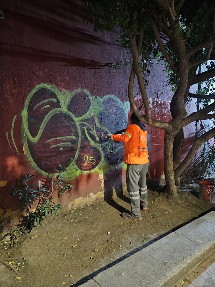 Gobierno de la Capital realiza trabajos nocturnos para mejorar los alrededores de la Iglesia del&nbsp;Saucito