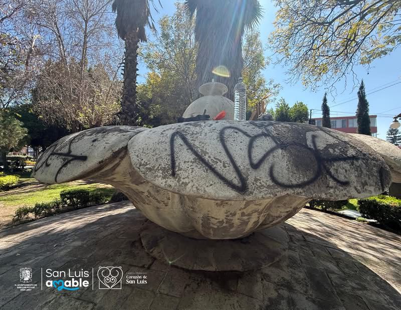 UGCH retira graffiti en el Jardín de Tequis y refuerza protección del Monumento a la&nbsp;Madre