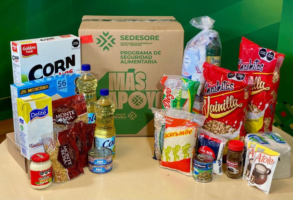APOYOS ALIMENTARIOS LLEGAN A MÁS FAMILIAS&nbsp;POTOSINAS