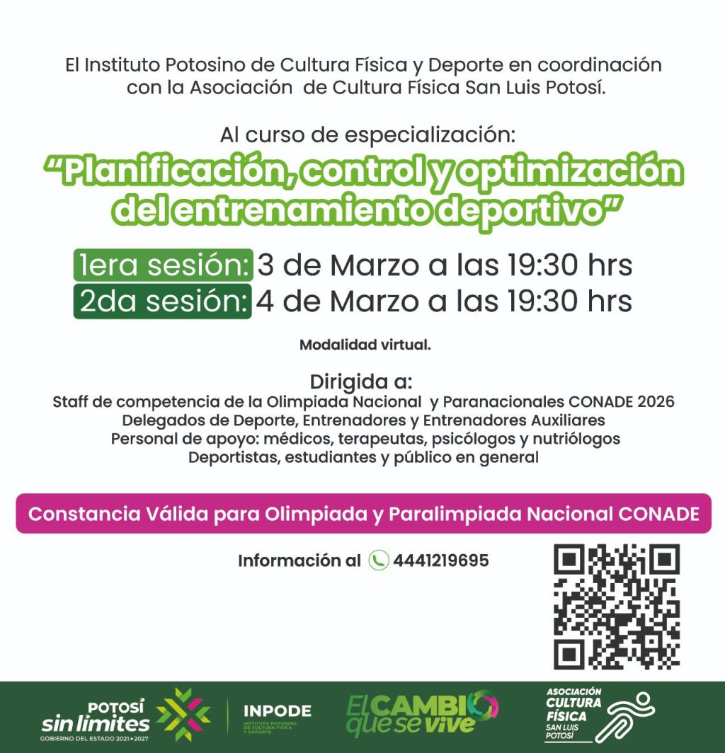 ESTADO FOMENTA PROFESIONALIZACIÓN EN ENTRENAMIENTO&nbsp;DEPORTIVO