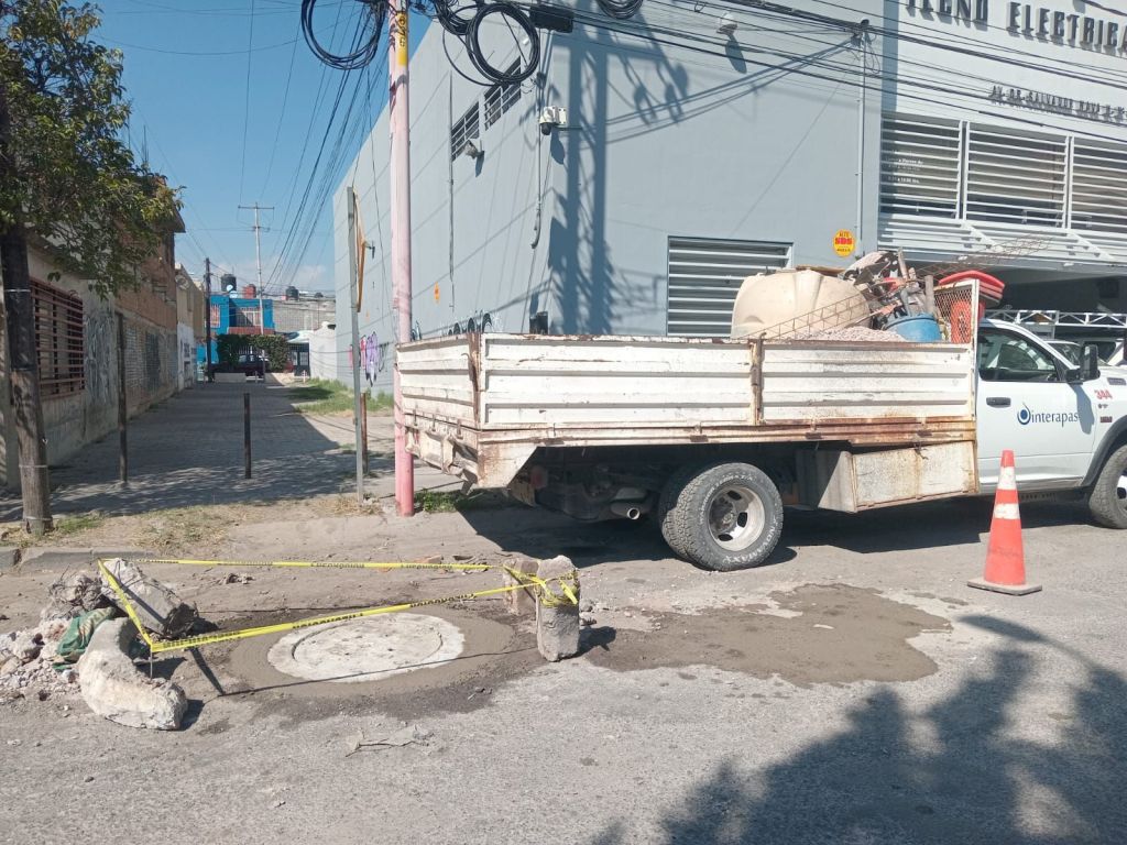 Interapas interviene tres puntos con alcantarillas&nbsp;dañadas
