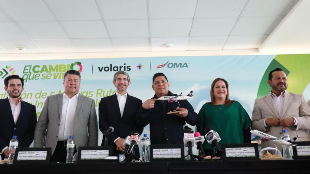 RICARDO GALLARDO Y VOLARIS PRESENTAN 5 NUEVOS DESTINOS EN&nbsp;S.L.P.