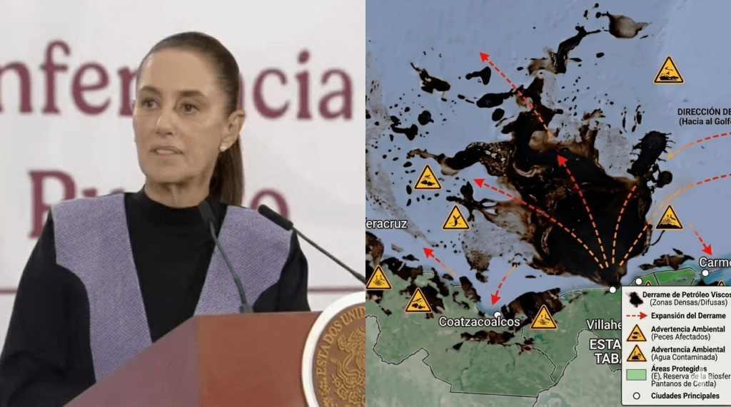 DESMIENTE SHEIMBUMAN IMAGEN DE GRENPACE DE LA CATÁSTROFE POR HIDROCARBURO DE DOS&nbsp;BOCAS