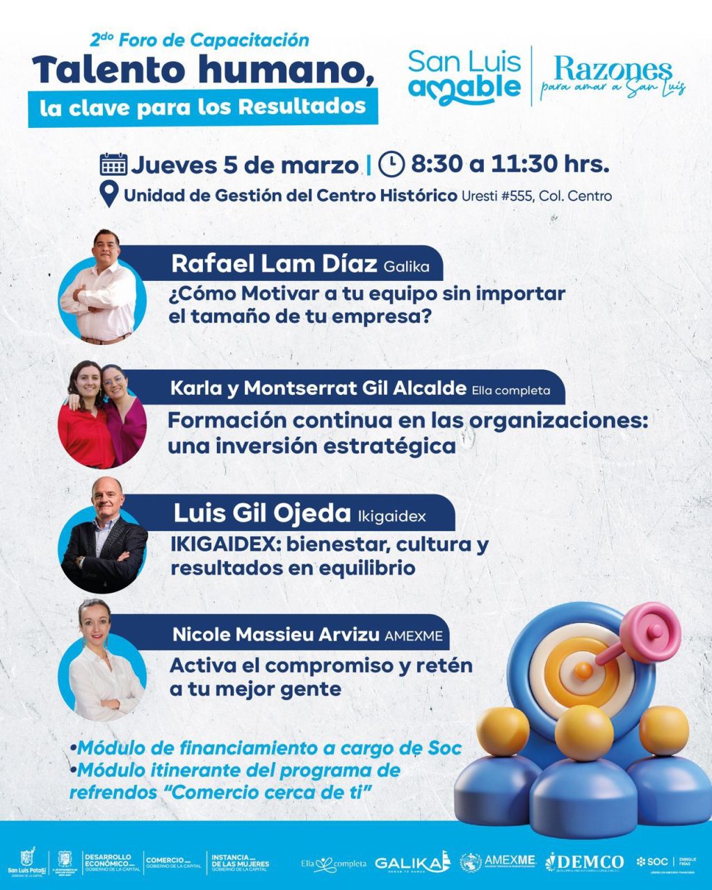 Ayuntamiento de SLP impulsa el Segundo Foro de Capacitación en Gestión del Talento