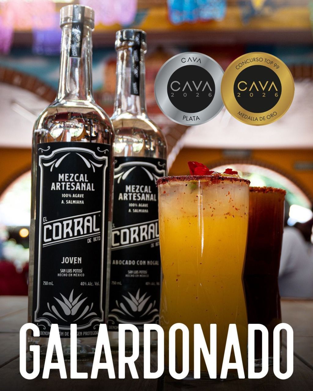 Mezcal potosino “El Corral de Beto” gana Oro y Plata en el Concurso CAVA&nbsp;2026