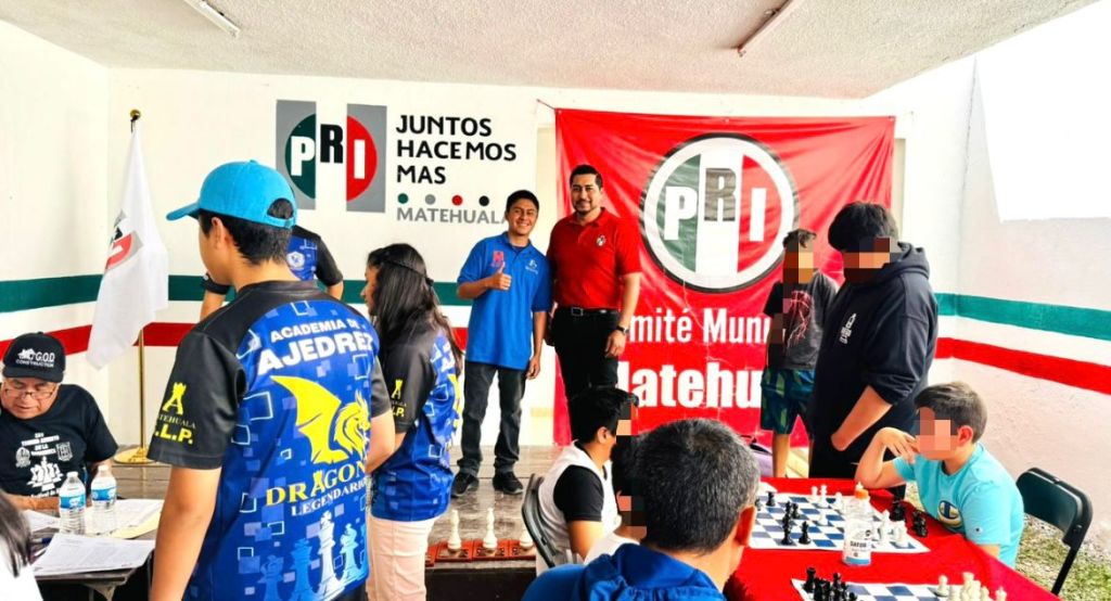 Ajedrez y juventud marcan la celebración del 97 aniversario del PRI en&nbsp;Matehuala.