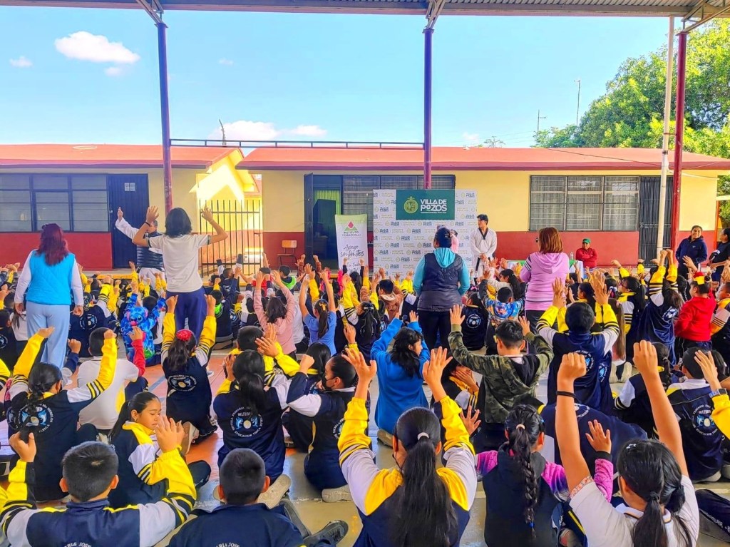 VILLA DE POZOS IMPULSA PROGRAMA “DEPORTE VS ADICCIONES” EN ESCUELAS