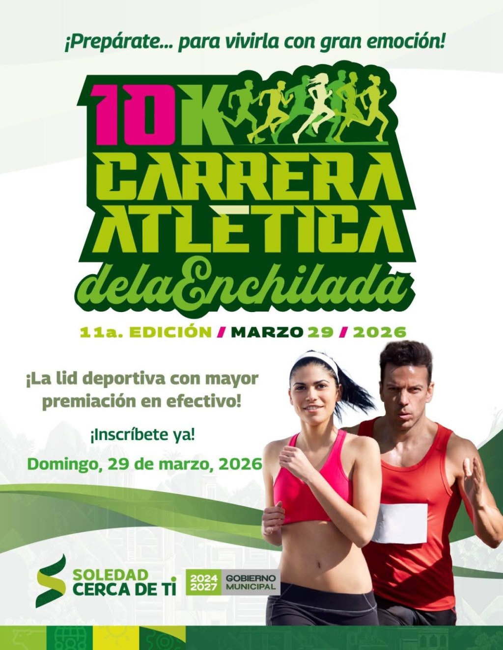 INSCRIPCIONES A LA CARRERA DE LA ENCHILADA CON EXCELENTE RESPUESTA A ÚLTIMAS DE REGISTRO