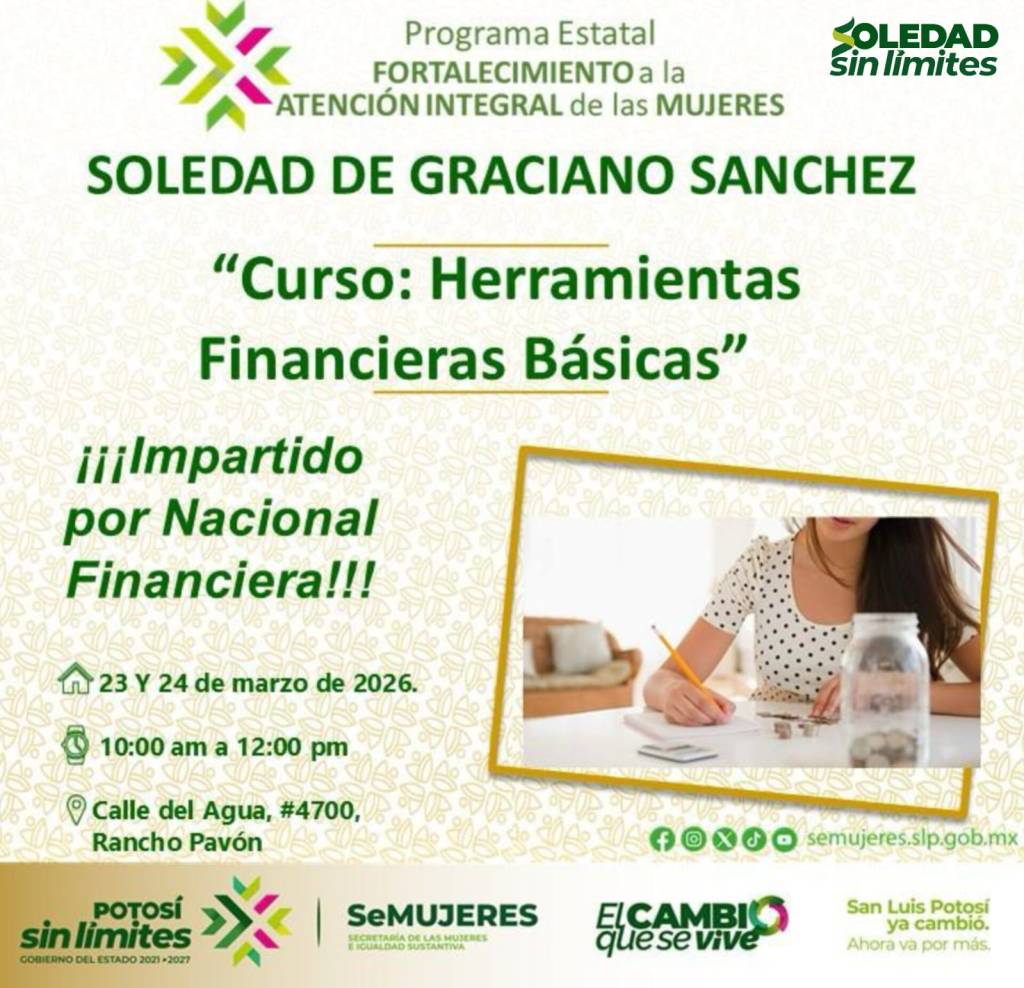 CENTRO LIBRE DE SOLEDAD IMPULSA EMPODERAMIENTO ECONÓMICO DE MUJERES CON CURSO GRATUITO
