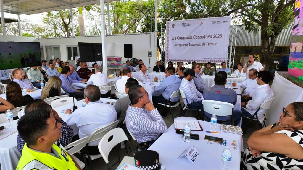 ESTADO IMPULSA COORDINACIÓN PARA FORTALECER EL AEROPUERTO DE&nbsp;TAMUÍN