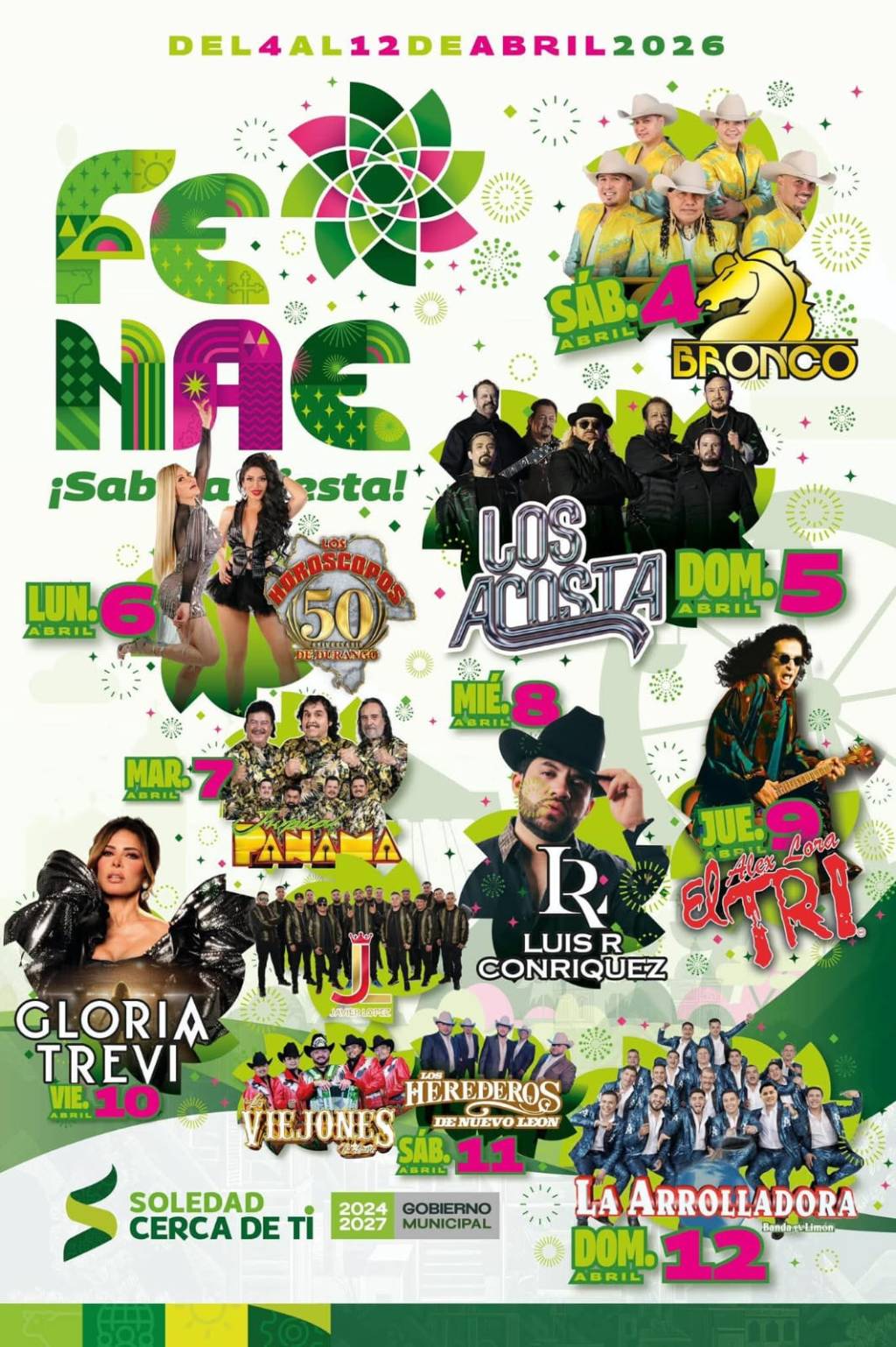 ALCALDE DE SOLEDAD REITERA MÁXIMA SEGURIDAD, ENTRETENIMIENTO Y SABOR EN LA FENAE&nbsp;2026