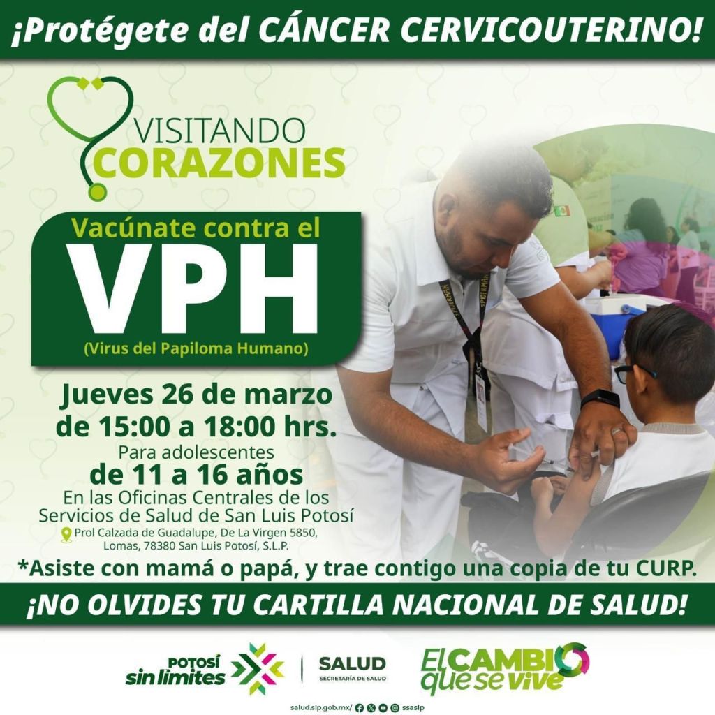 GOBIERNO ESTATAL REFUERZA PROTECCIÓN A ADOLESCENTES CON VACUNACIÓN CONTRA EL&nbsp;VPH