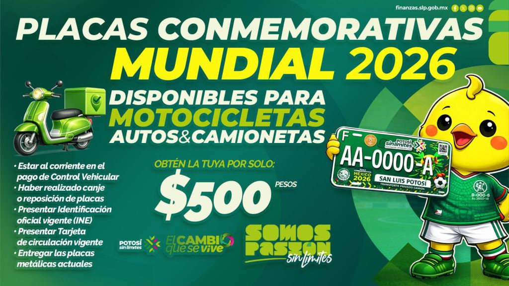 PLACAS MUNDIALISTAS PARA MOTOS YA ESTÁN&nbsp;DISPONIBLES