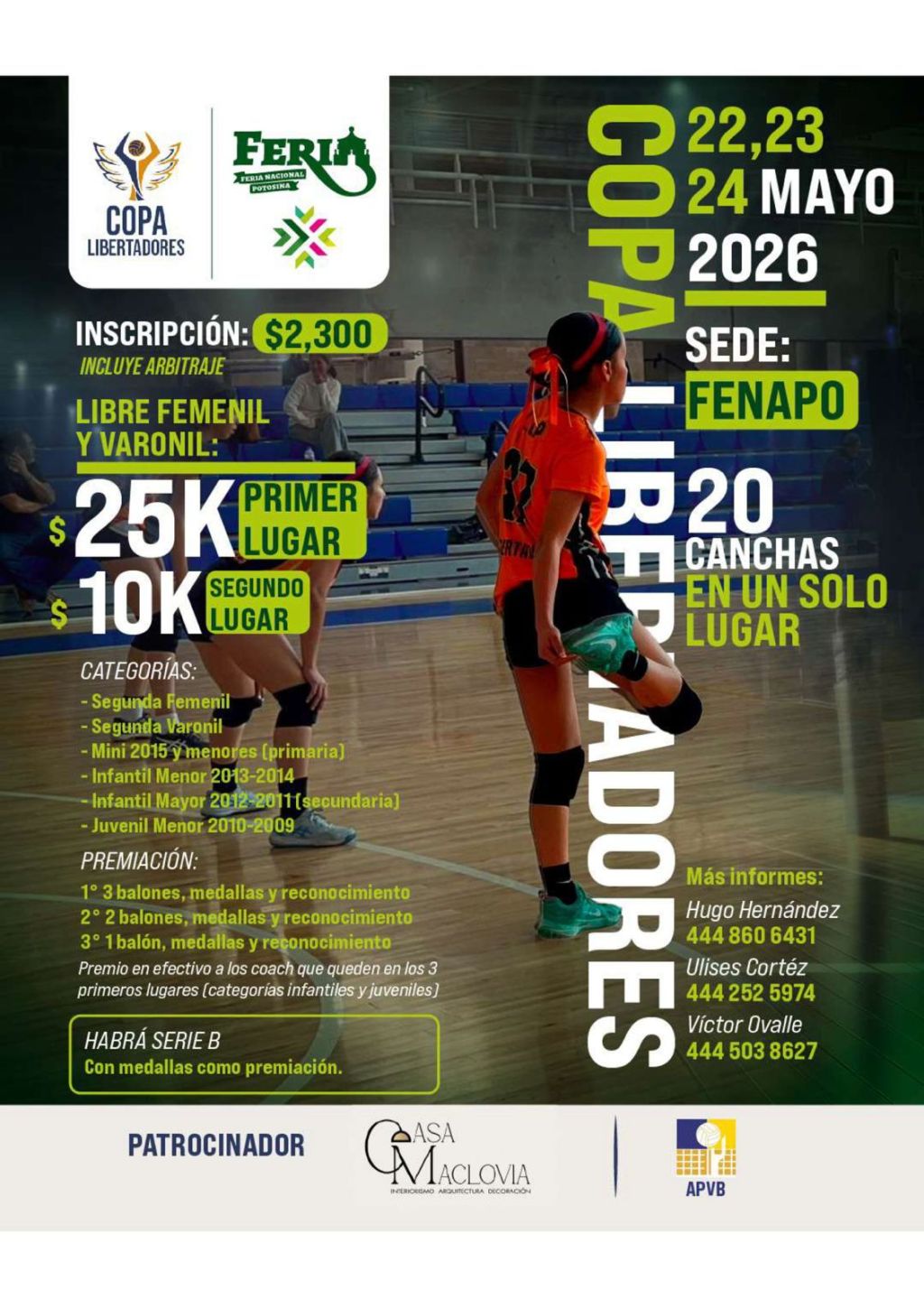 GOBIERNO ESTATAL IMPULSA COPA LIBERTADORES DE&nbsp;VOLEIBOL