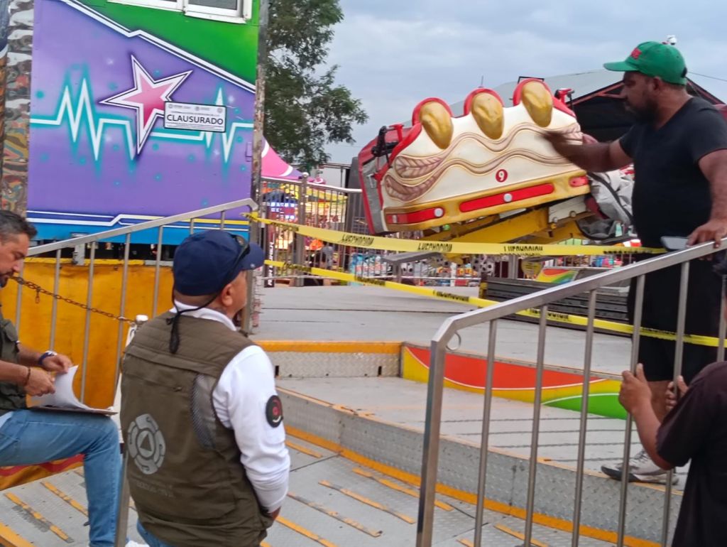 CLAUSURAN JUEGO MECÁNICO EN FENAHUAP POR FALLAS DE&nbsp;SEGURIDAD
