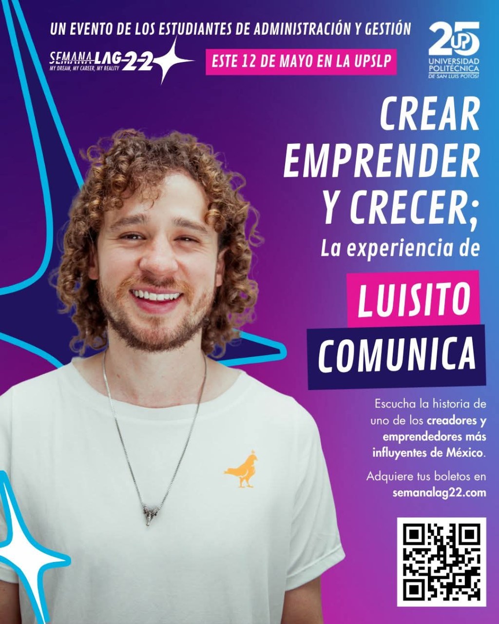 Luisito Comunica llegará a San Luis Potosí para compartir su faceta como empresario en la&nbsp;UPSLP