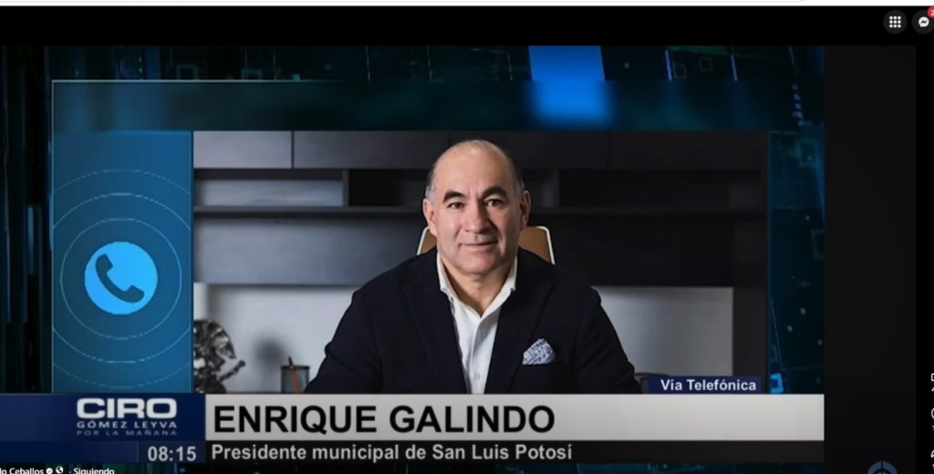 Enrique Galindo se declara listo para la gubernatura de SLP en 2027