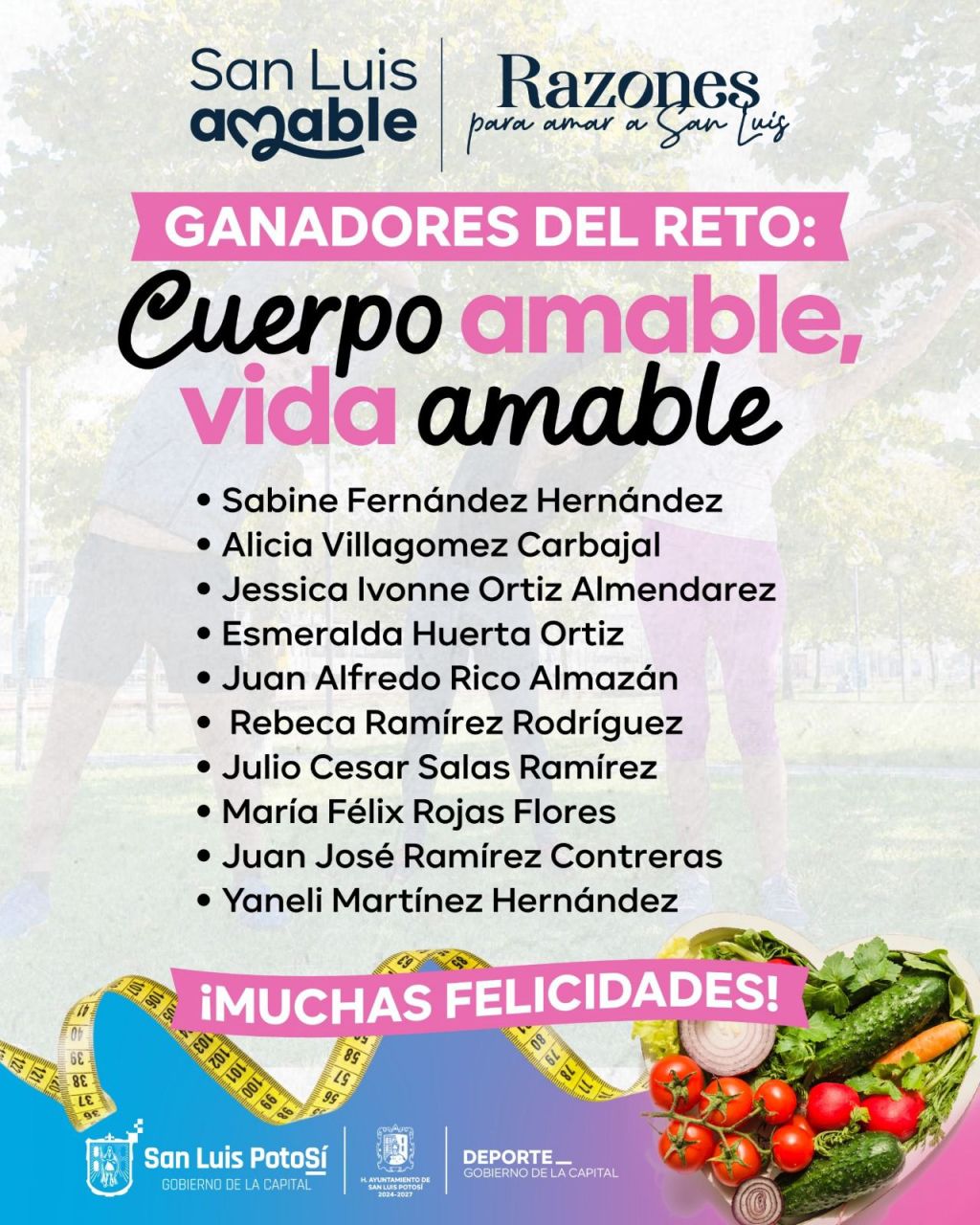 IMPULSA GOBIERNO DE LA CAPITAL VIDA SALUDABLE CON EL RETO “CUERPO AMABLE, VIDA&nbsp;AMABLE”