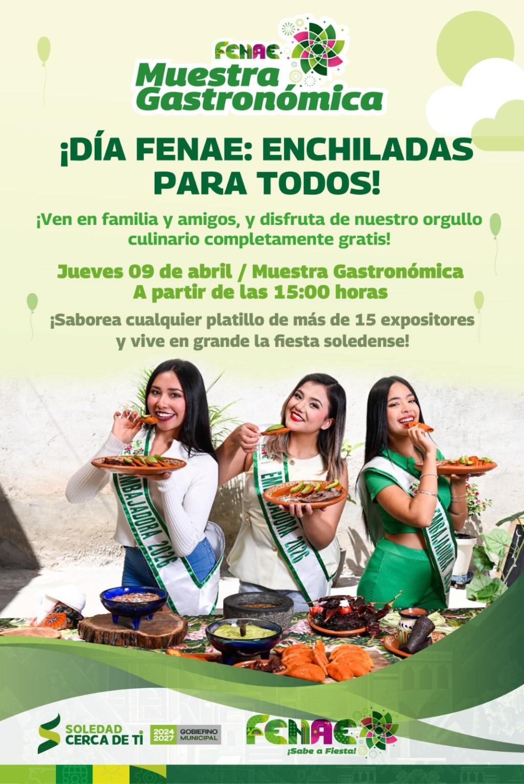 ESTE JUEVES, FENAE 2026 CONSENTIRÁ A SUS VISITANTES CON ENCHILADAS Y BEBIDAS GRATIS