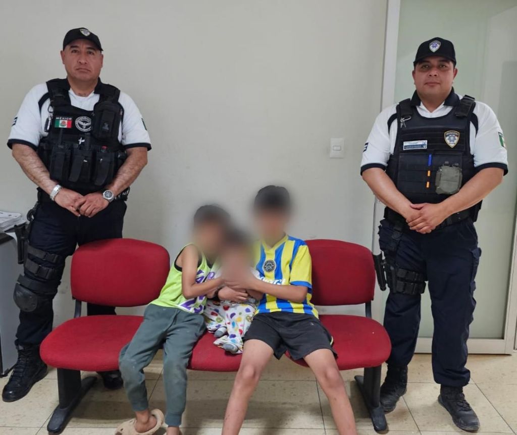 Policía de la Capital rescata a tres menores en condiciones de abandono