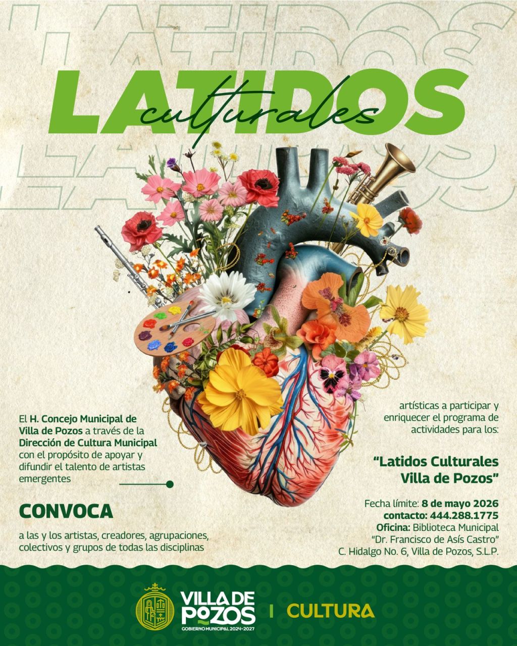 LATIDOS CULTURALES: FORTALECE EL ARTE EN VILLA DE POZOS