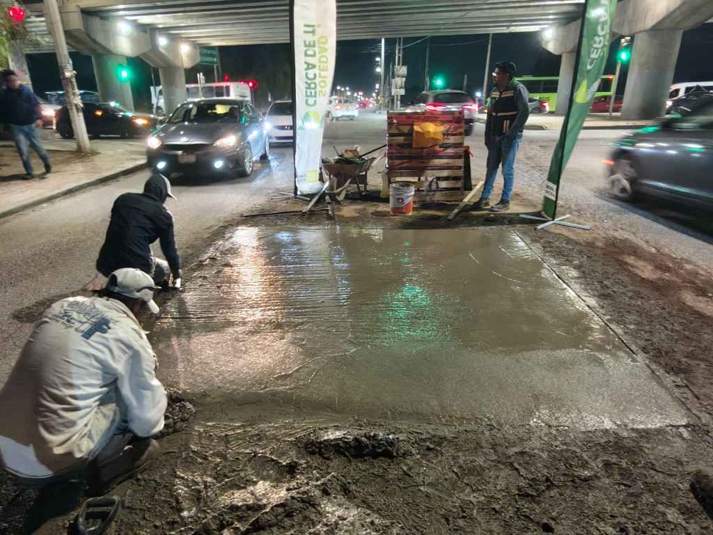 GOBIERNO SOLEDENSE ATIENDE Y REPARA SOCAVÓN EN ENTRADA A COLONIA LA VIRGEN